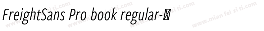 FreightSans Pro book regular字体转换